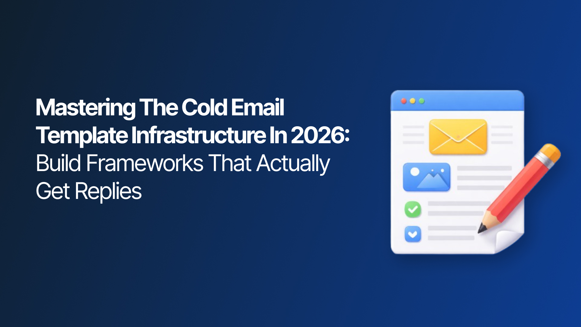 Mastering the Cold Email Template Infrastructure in 2026: Build Frameworks That Actually Get Replies