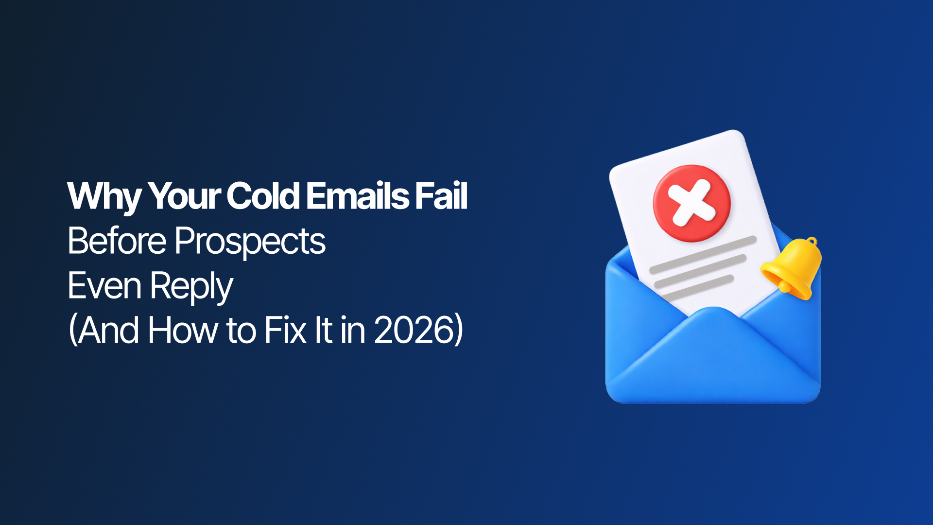 The Trust Gap: Why Your Cold Emails Fail Before Prospects Even Reply (And How to Fix It in 2026)