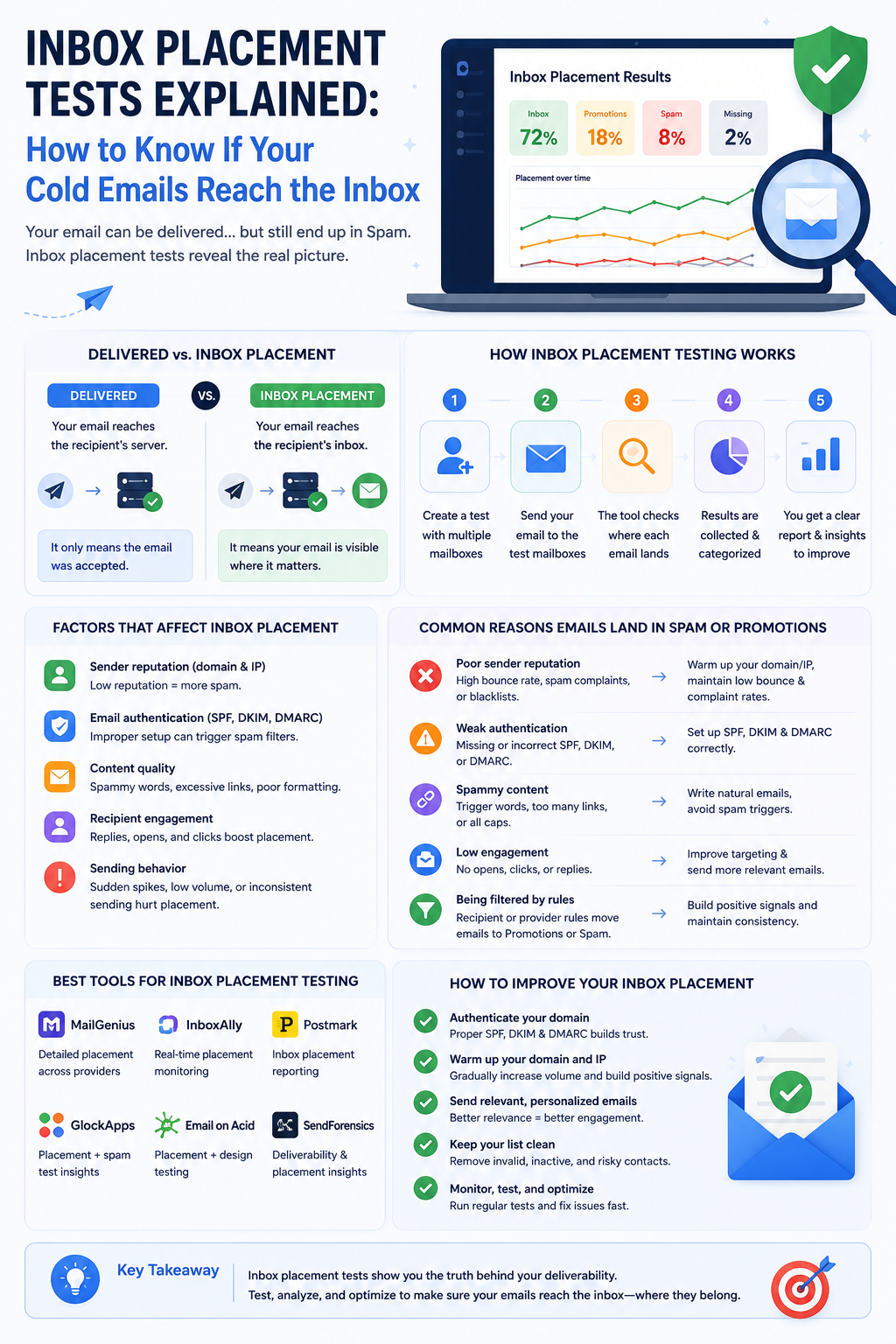 Inbox Placement Tests: Do Cold Emails Hit Inbox?