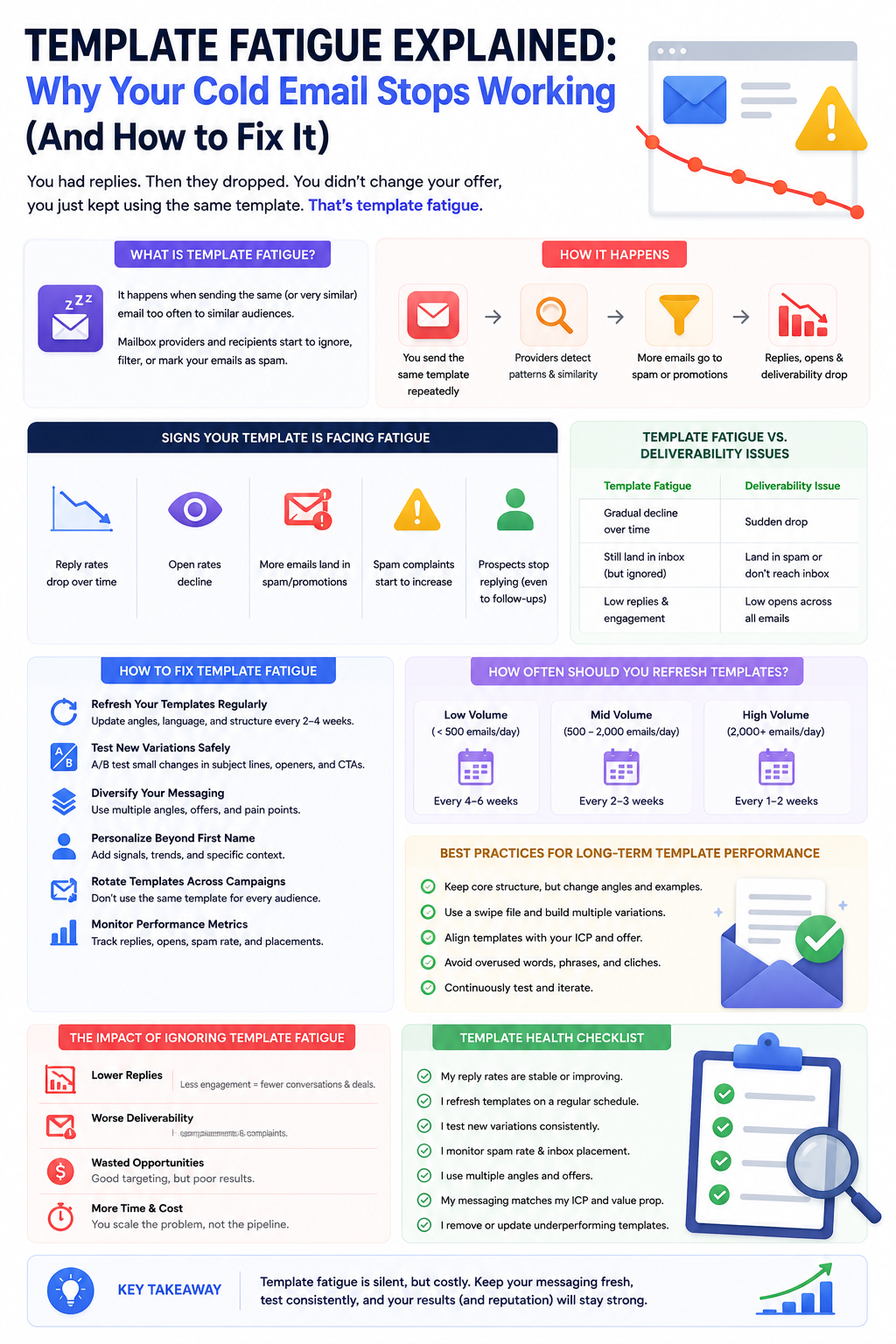 Cold Email Template Fatigue: Signs & Fixes